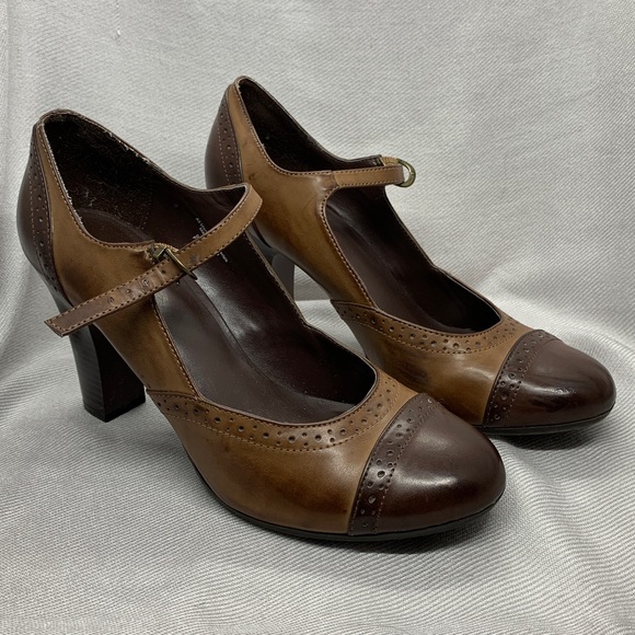 Merona Shoes - Vintage look Mary Jane heels